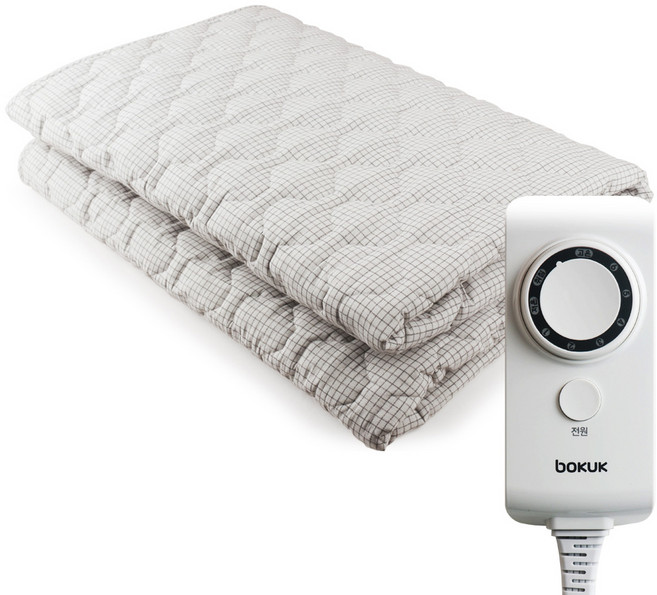 보국전자 세탁가능 전기장판 BKB-1607D, 브라운 와플, 더블