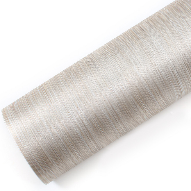 인필 현대시트 스트라이프 메탈 인테리어 필름 NI1002, 실버브라운, 폭 100cm x 길이 30m