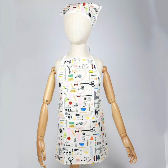 베베슈에뜨 아동용 방수 앞치마 두건 세트