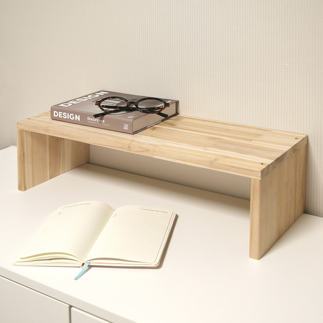 양지가구 원목 양발이 선반 560, 삼나무, 1단