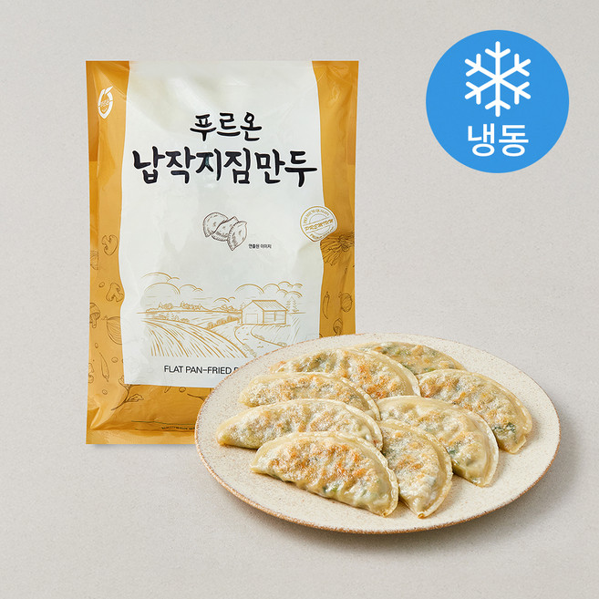 푸르온 납작지짐만두 (냉동), 1kg, 1개