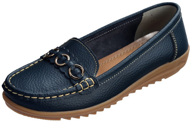 U.SEVEN 女性皮革舒適樂福鞋 DM1004