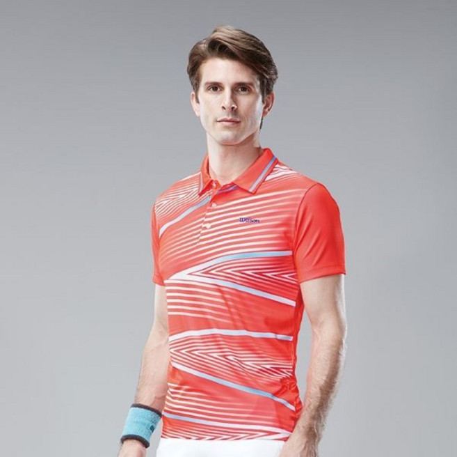 윌슨 남성용 배드민턴 반팔 티셔츠 640M