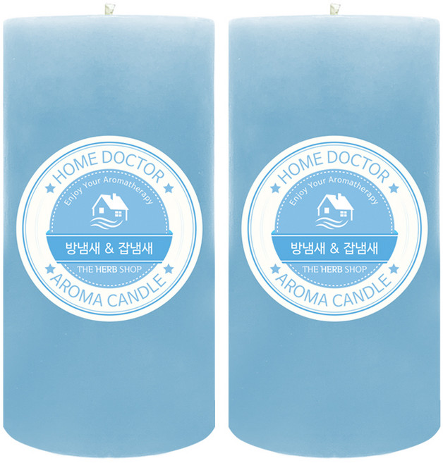 더허브샵 홈닥터 아로마 캔들, 2개, 아쿠아체리블라썸