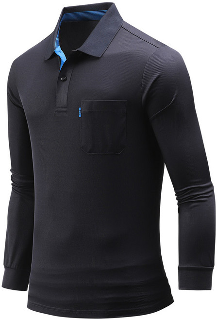 다꾸앙 남성용 냉감 통기성 파운디 에어로쿨 긴팔 카라티 E03K9_tp3696