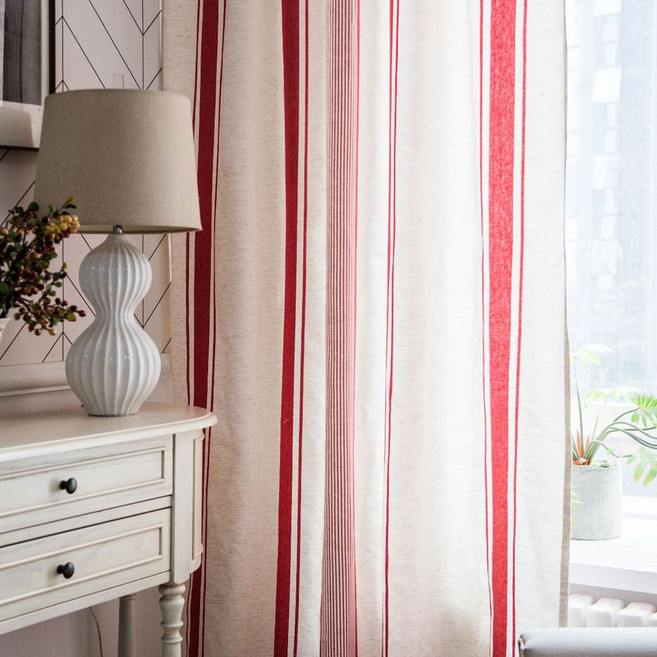 지앤와이 다이버스 스트라이프 가리개 커튼 봉집형