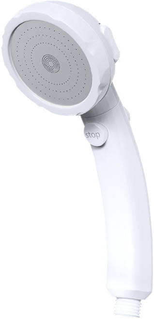 JU JIA JIA 居家家 日本一鍵止水增壓蓮蓬頭 新款360°旋轉 三檔可調節 強勁增壓, 1個