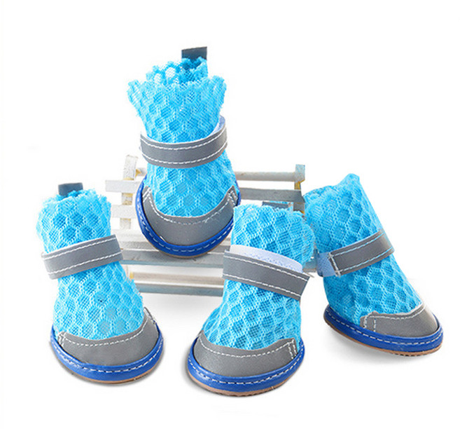 메이크포 강아지 여름 신발, 블루, 1개