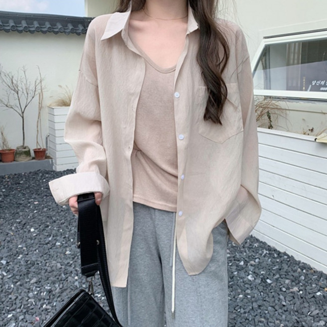 Paradiso 女款 I Can Simple 街頭風寬鬆休閒日常襯衫