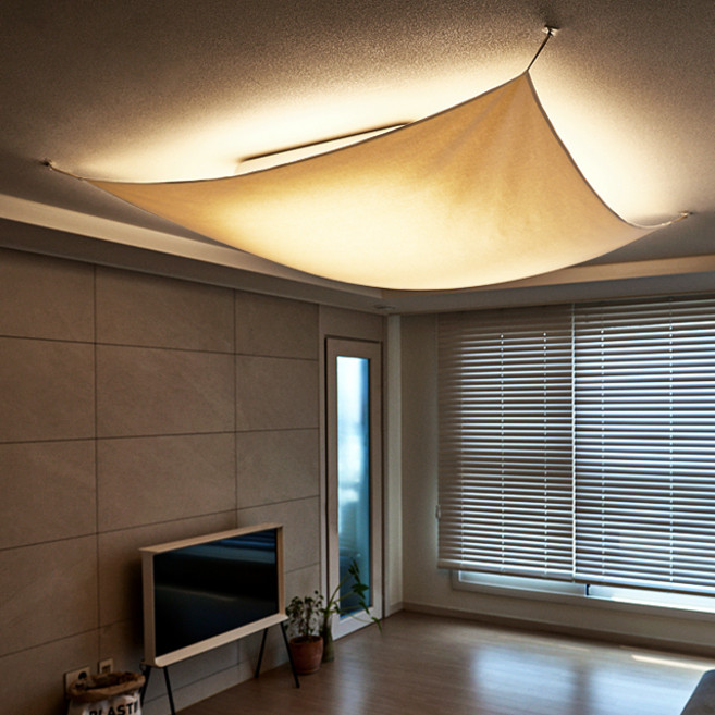 Already Not Yet 空白棉布天花板燈罩 RM 288004, 單一顏色