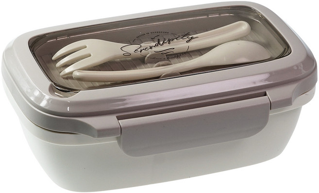 생활엔 담따 데일리 직장인 도시락, 아이보리, 1개