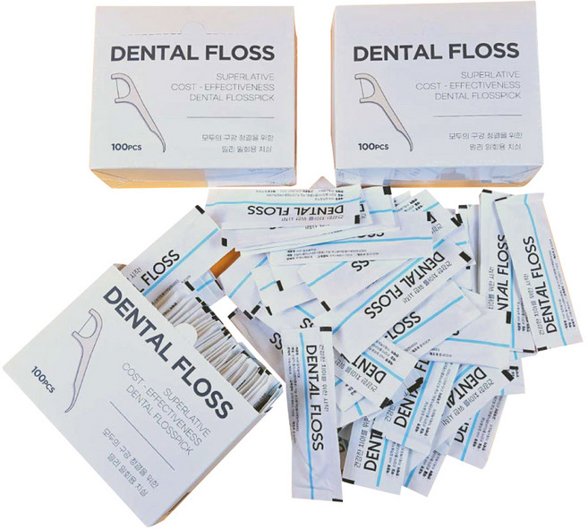 韓國 milli 一次性牙線, 100入, 129mm, 3個