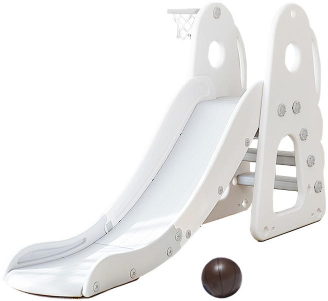 BeneBene 헬로 디노 미끄럼틀, 화이트 + 그레이, 1개