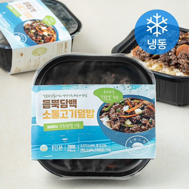 강화드림 듬뿍담백 소불고기 덮밥 (냉동), 280g, 2개