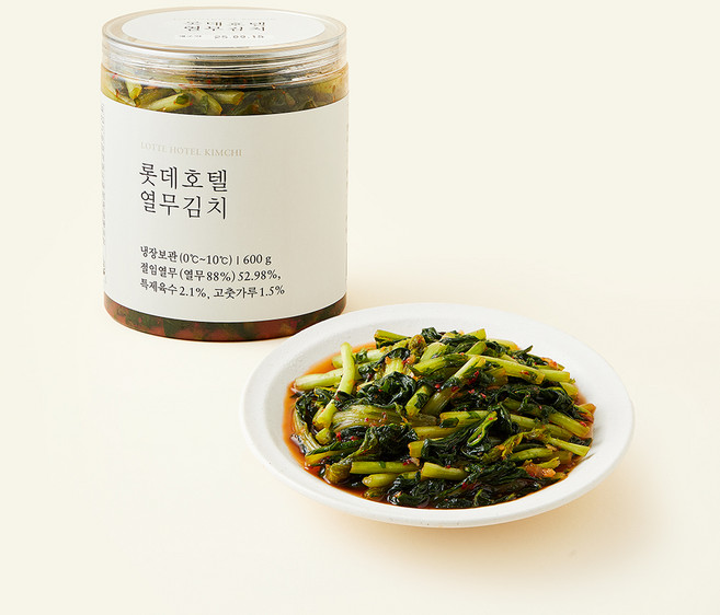 롯데호텔 열무김치, 600g, 1개