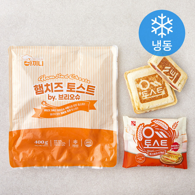 아끼니 햄치즈 토스트 by 브리오슈 (냉동), 100g, 4개입, 1개