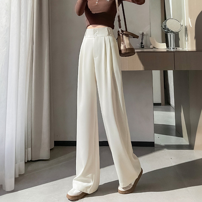 페이퍼먼츠 여성용 롱/일반/숏 기장 엘리온 와이드 슬랙스 11296