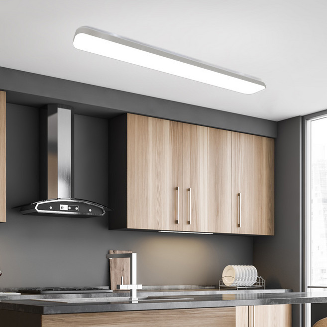 원하 번개표 시스템 LED 플리커프리 주방등 50W, 화이트+주광색