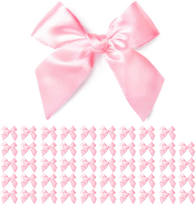 인디케이 완성리본, 연핑크, 50개