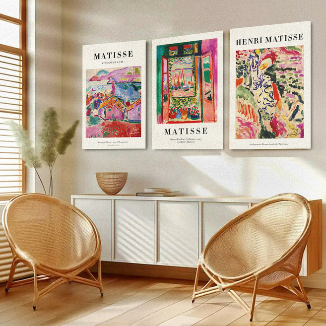 퍼니즈 슬림액자 마티스 명화 폼보드 포스터 액자세트 앙리페인팅A, 없음