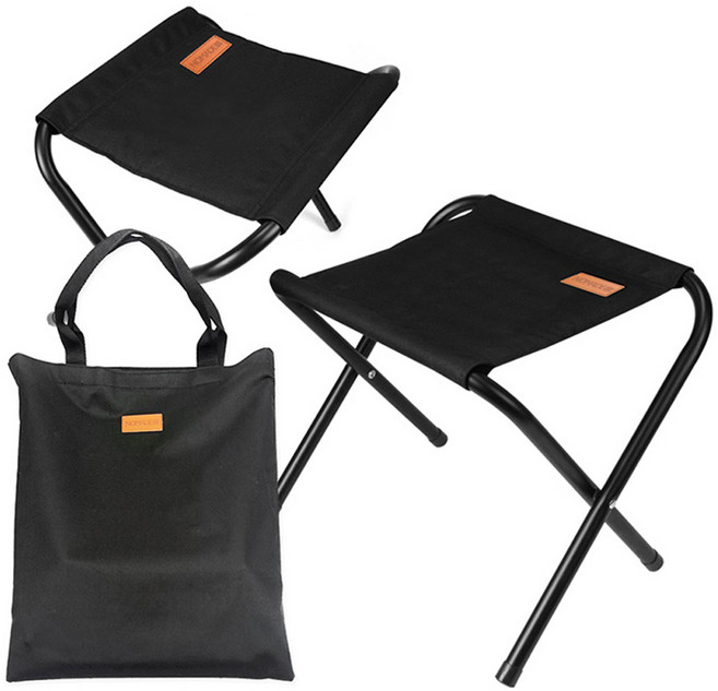 노마드캠핑 스트롱 BBQ 체어세트, 블랙, 1세트