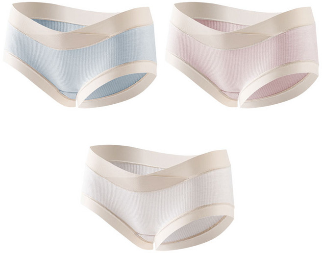 맘프라임 편안한 V 임산부 순면 팬티 3종 세트