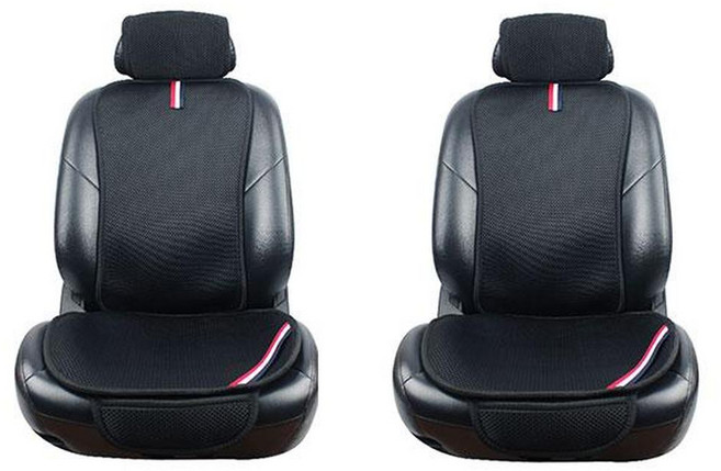 GMZ MOTORS Ultra Air Mesh 車用通風坐墊, 黑色, 2個