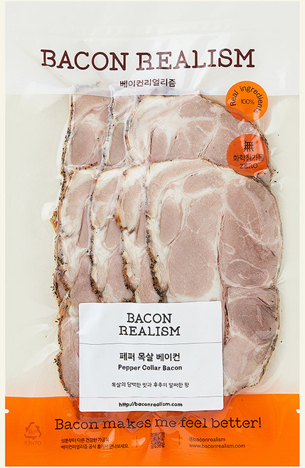 베이컨리얼리즘 페퍼 목살 베이컨, 200g, 1개