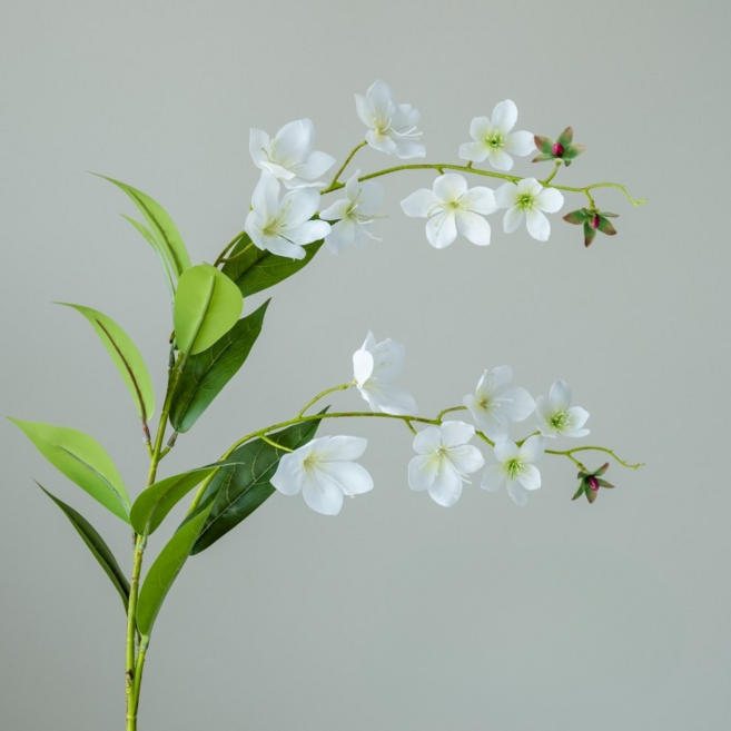 微笑人造花室內裝飾, 白色秋海棠, 1個