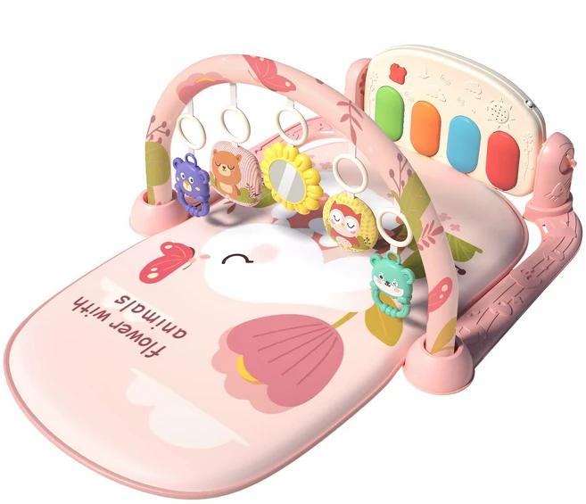 올리블리 신생아 플레이매트 아기체육관, 숲 속 아기토끼, 1개 - 쿠팡