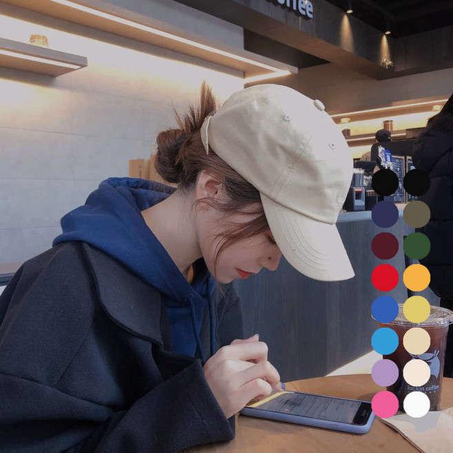 엘쏘 빅사이즈 무지 볼캡 모자