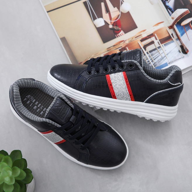 아놀드파마 여성용 유가송 소가죽 키높이 실내 골프화