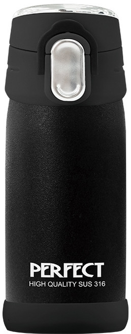 PLUS PERFECT 理想 極緻超輕量316真空杯, 霧黑, 350ml, 1個