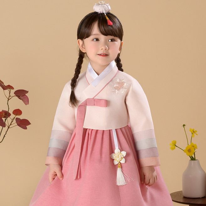 예가한복 여아용 7007 새롬나래 한복세트