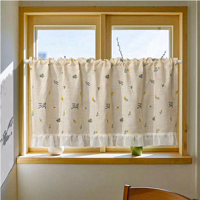 러빙랩 플라워 바란스 가림막 창문커텐