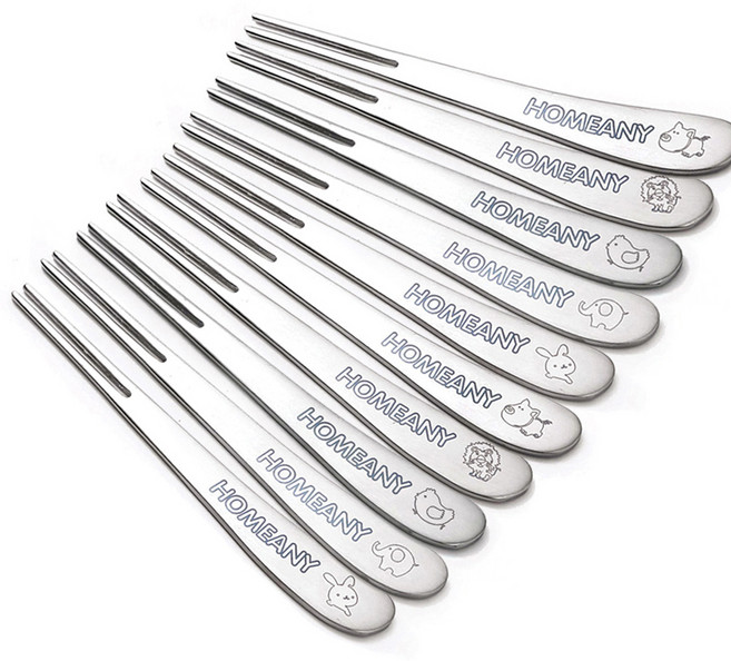 홈애니 과일꽂이 포크 토끼 2p + 코끼리 2p +병아리 2p + 사자 2p + 돼지 2p 세트, 혼합색상, 1세트