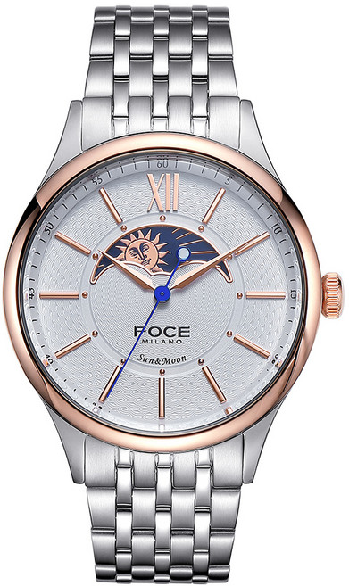 포체밀라노 남성용 썬앤문 메탈 커플 손목시계 FM7602