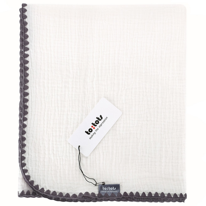 투토츠 트리플 에어 거즈 유아블랭킷, 순백화이트