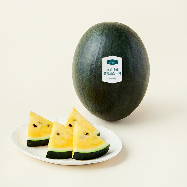 프리미엄 블랙보스 수박, 2.5kg 이상, 1개