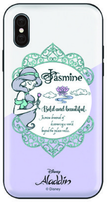 디즈니 프린세스 빈티지 미러 카드 휴대폰 케이스