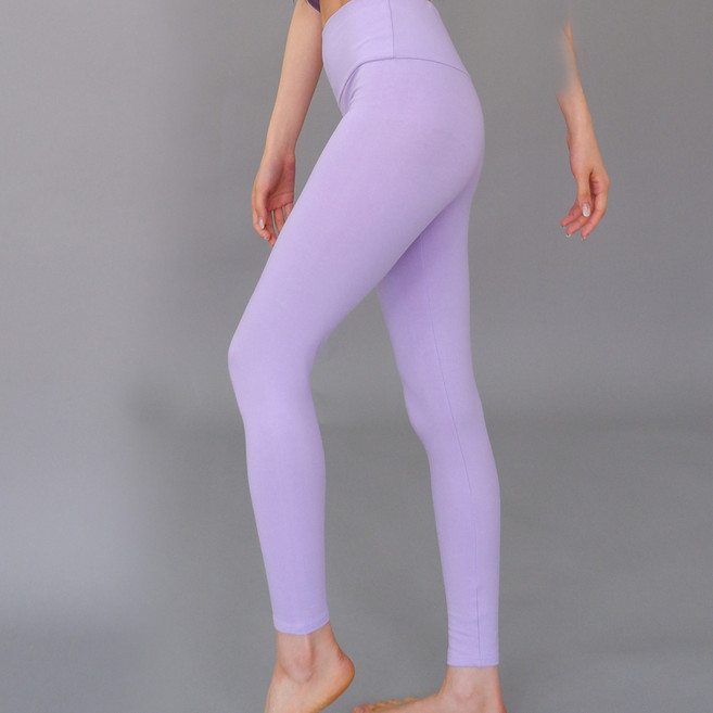 디아미뇽 여성용 면스판 하이웨이스트 9부 레깅스