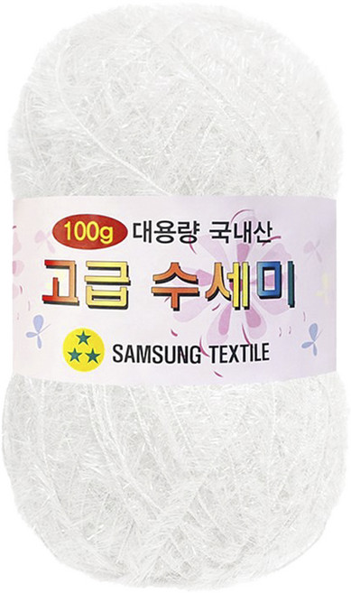 yarna 대용량 고급 수세미 뜨개실, 101흰색, 1개