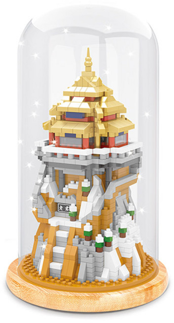 와이즈호크 대형 나노블럭 아토나노 수련자의 성 2669wh, 혼합색상, 1개