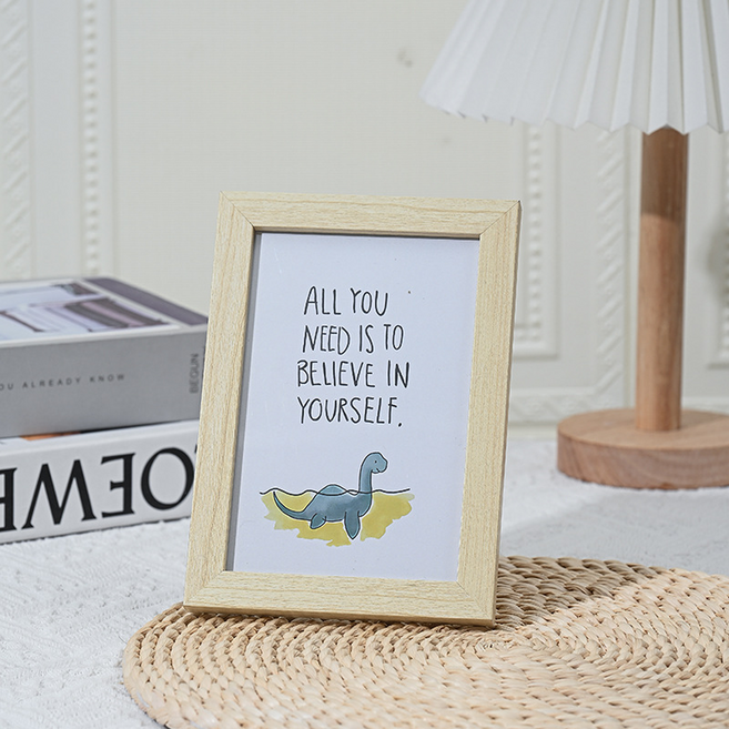 뎁시스 다양한 크기 나무 프레임 사진 액자, 1개, 색상 1