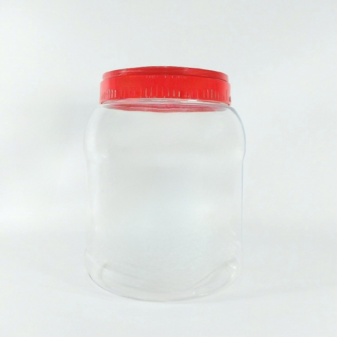 大寬口PET瓶 3L+蓋子 紅色組, 12組, 瓶子+蓋子