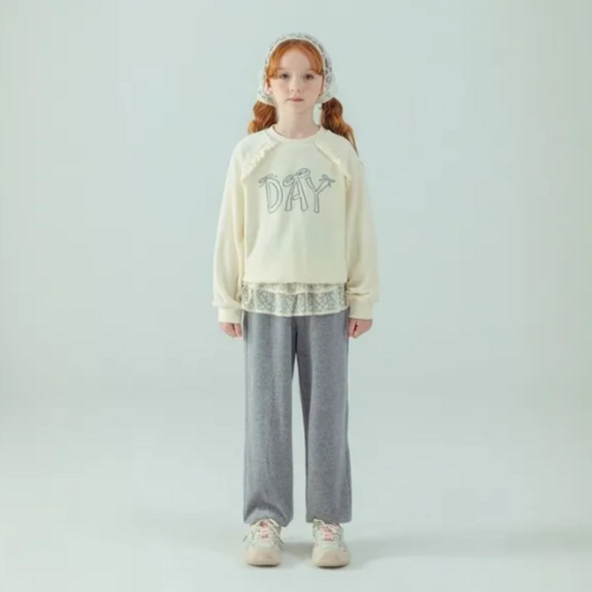 아이러브제이 아동용 데이리본 벨로아 상하의 세트