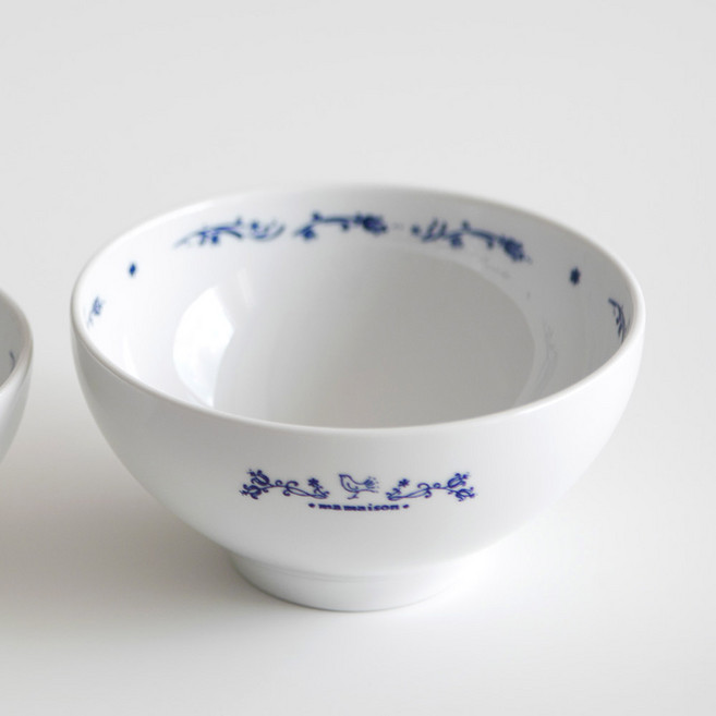 마이스터핸드 니코트 마메종 블루로즈 국그릇, 1개