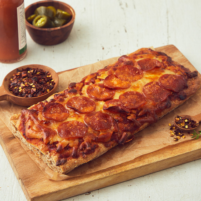 브로드카세 발효종 통밀 페퍼로니 포카치아 피자빵, 310g, 1개입, 1개