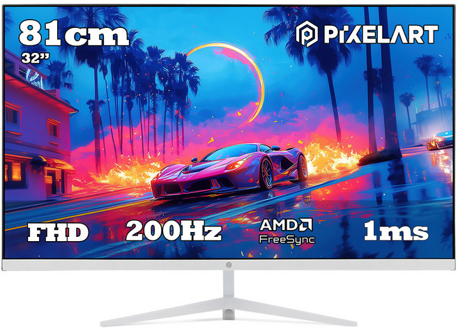 픽셀아트 FHD 게이밍 모니터 화이트, 81cm, PA3202W(일반)