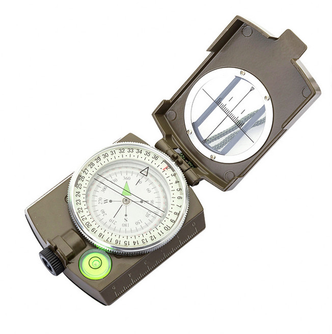 DIBOTE 迪伯特 戶外登山專業金屬指北針 綠色 W3200-2, 1個